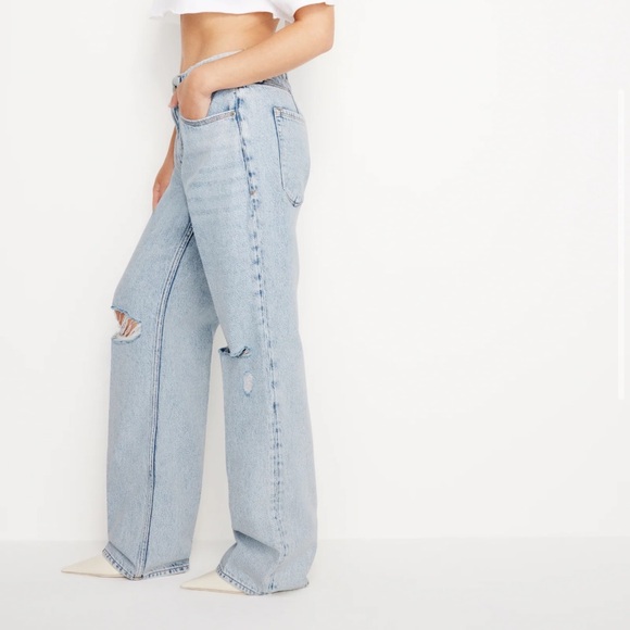 Good American GOOD PETITE ’90s JEANS | 10/30 | NWT | Light Wash Blue 142 - Picture 4 of 13